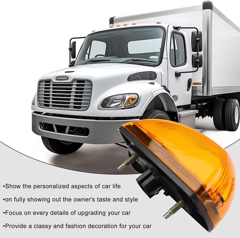 TINWID1919 5 PCS LED Cab Roof Clearance MarkerLight Front Top Amber Lamps Fit for Freightliner M2 106 112 Business Class A06-40578-000 - Image 5